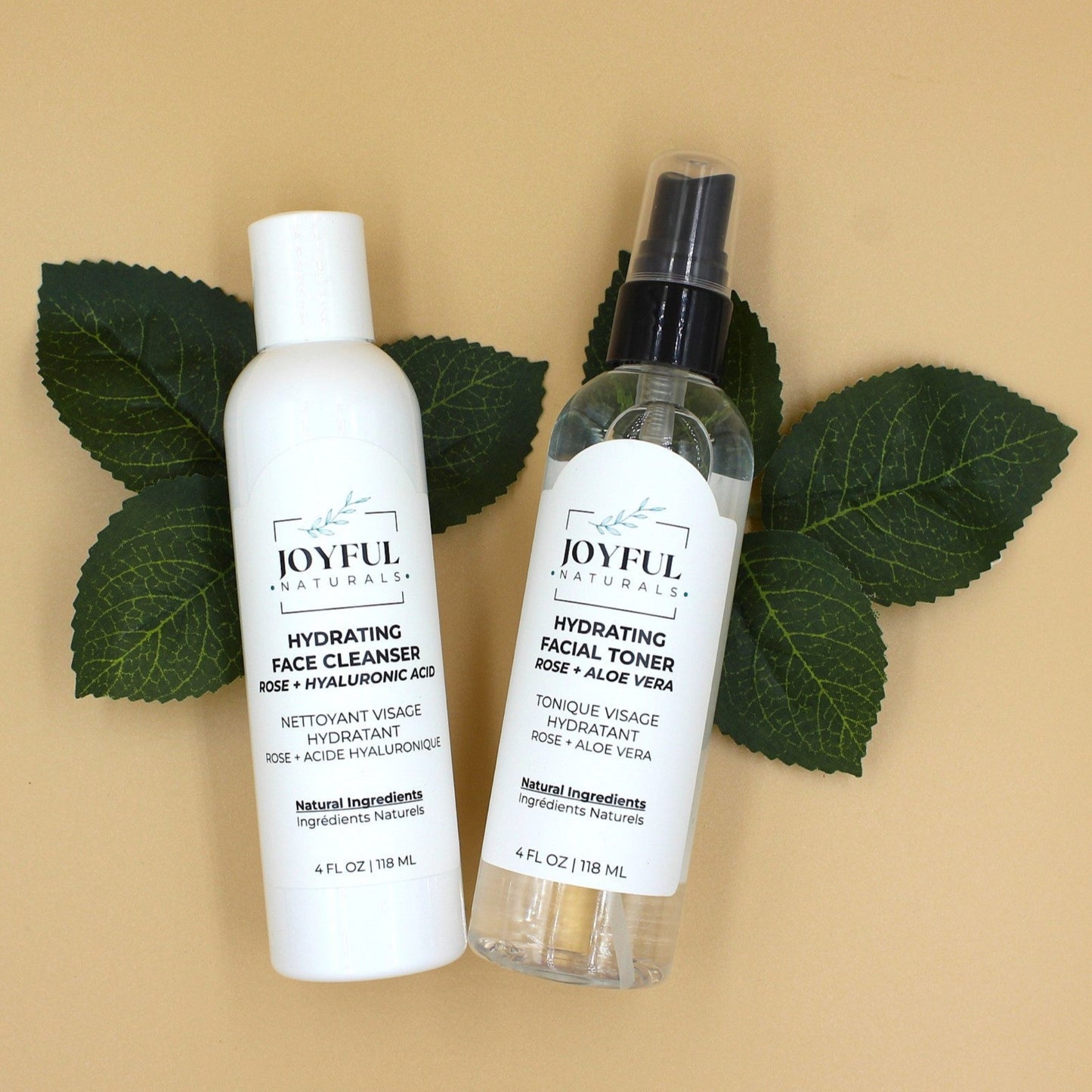 Fresh Start Kit, Hydrating Face Toner and Cleanser | Joyful Naturals