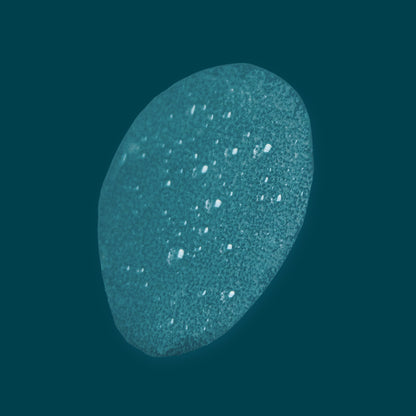 Lightweight liquid texture of Joyful Naturals rose water toner on teal background.