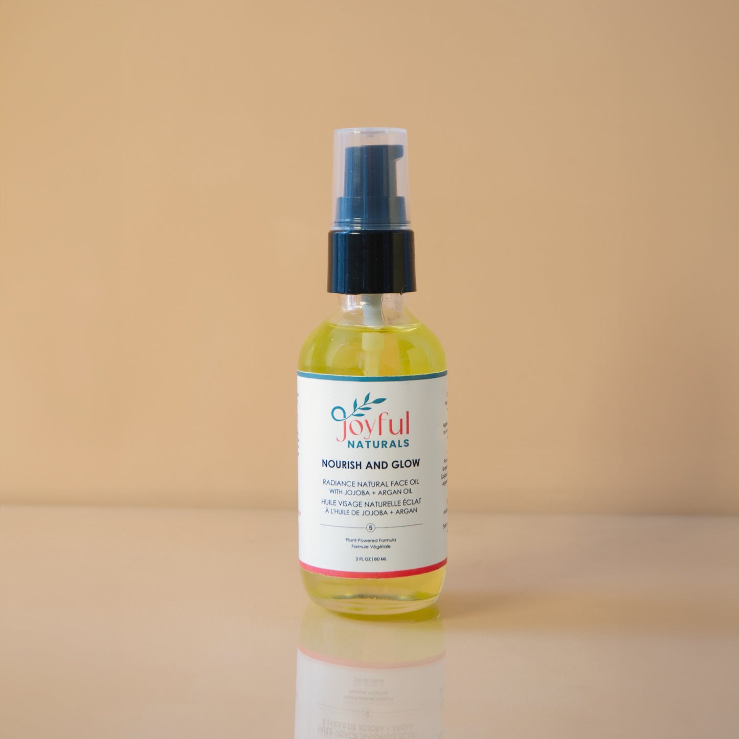 Joyful Naturals Nourish and Glow non-greasy face oil with jojoba and apricot kernel oil.